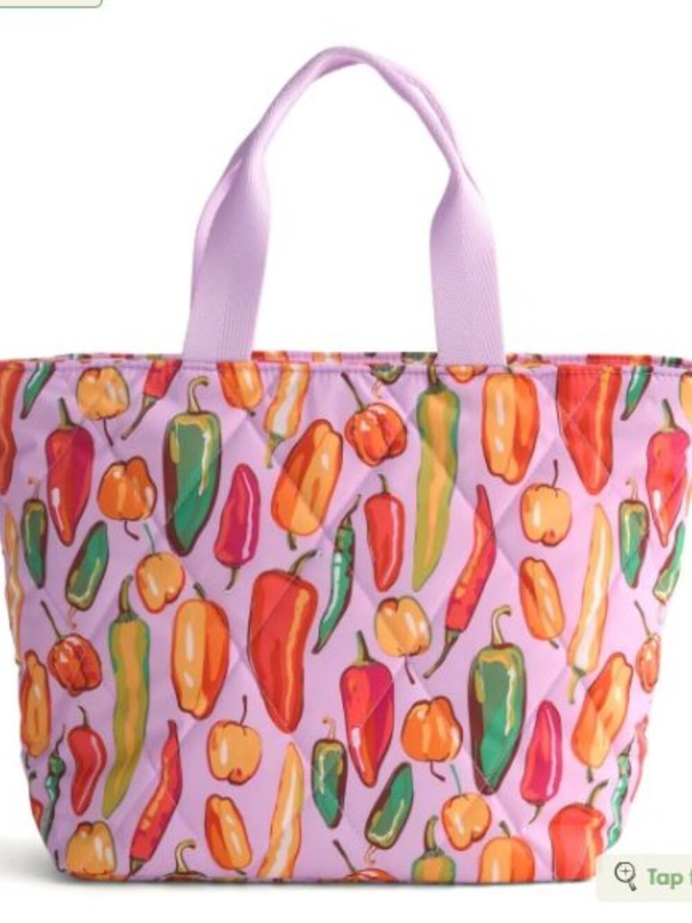 Vera Bradley Essential Lunch Tote Bag Spice It Up NWT Cooler Chili Peppers